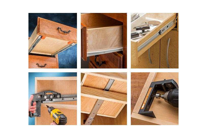 نصب ریل کشو ساچمه ای