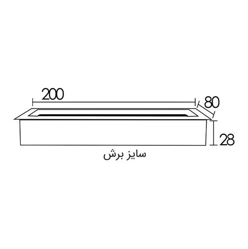 قاب داکت لولایی رومیزی فانتونی T343