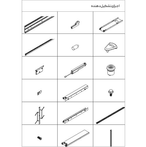 مکانیزم پاکت درب ایتالیایی ملونی Pocket Doors