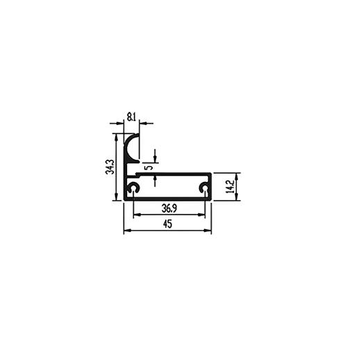 پروفیل درب کمد و کابینت فانتونی I320