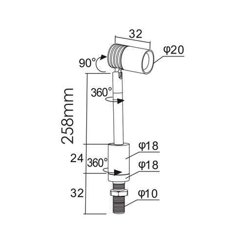 چراغ LED پایه دار مینمال لوتوس فانتونی N903