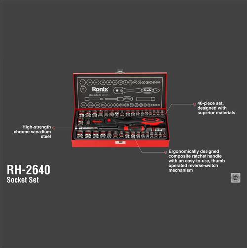 بکس 40 عددی 3/8 اینچ رونیکس RH-2640