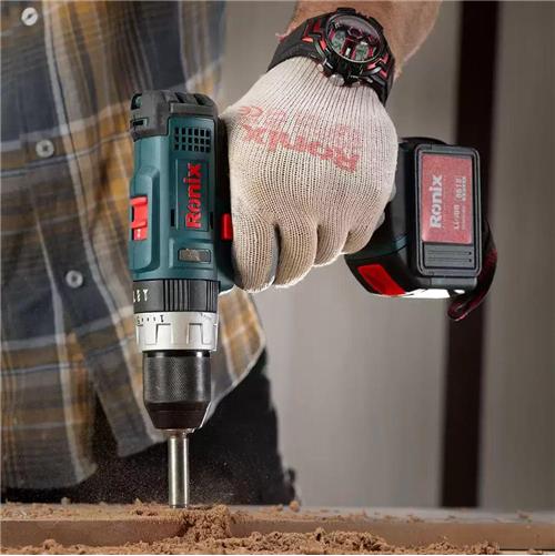 دریل پیچ گوشتی چکشی شارژی رونیکس 8618