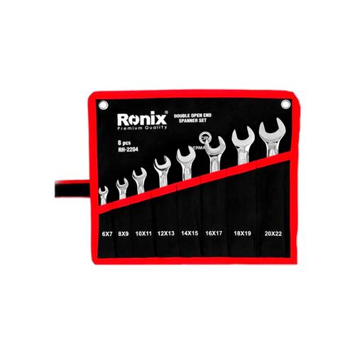 آچار سری 8 عددی دو سر تخت کیفی رونیکس RH-2204