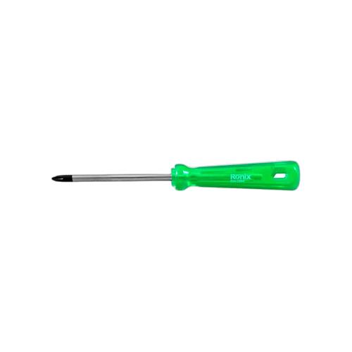 پیچ گوشتی تکی ساده 100x6 چهارسو کریستالی رونیکس RH-2864