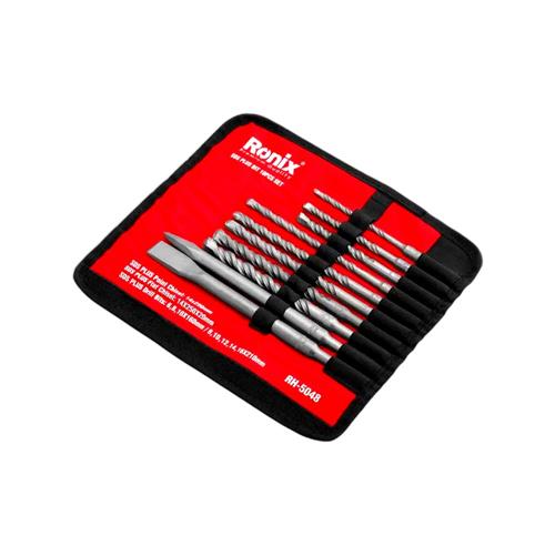 ست مته و قلم چهار شیار 10 عددی رونیکس RH-5048