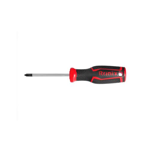 پیچ گوشتی دسته پلاستیکی دورنگ 75x5 چهارسو رونیکس RH-2842