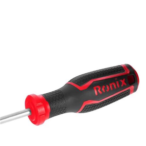 پیچ گوشتی دسته پلاستیکی دورنگ 100x6 چهارسو رونیکس RH-2847