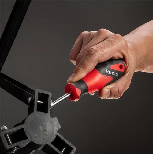 پیچ گوشتی چهارسو دسته TPR سایز 3x75 میلی‌متر رونیکس RH-2835