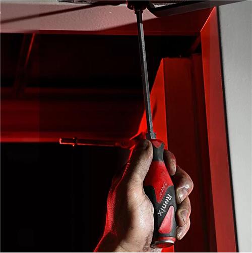 پیچ گوشتی تکی دسته TPR ضربه خور 150×8 چهارسو رونیکس RH-2990