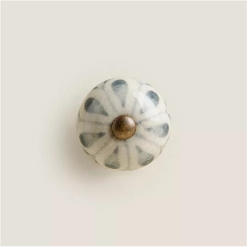 دستگیره کمد گرد گلدار  زاراهوم 6356Blue