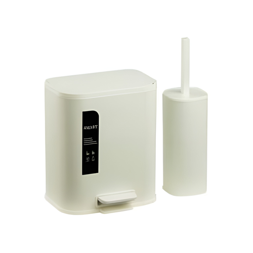 سطل و برس توالت فریال اسمارت 6815WHT-5L