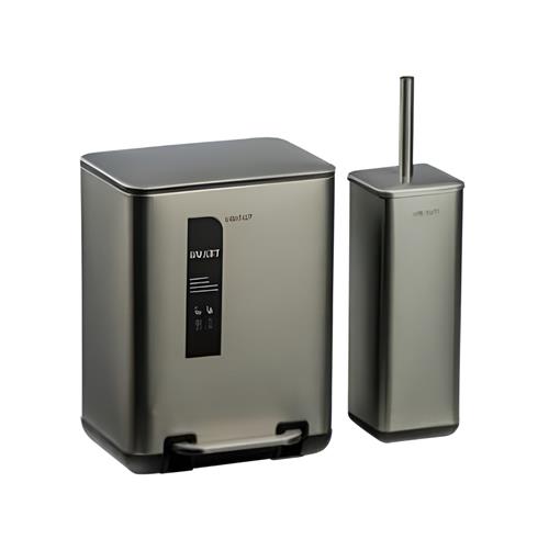 سطل و برس توالت فیونا اسمارت 6976-Gunmetal06L