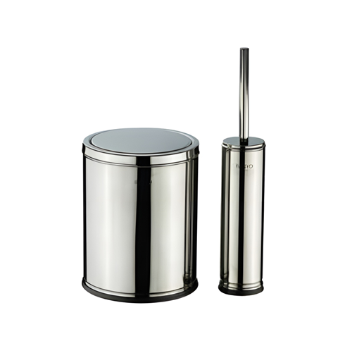 سطل و برس بادبزنی توالت رومانا اسمارت 805/Mirrorw