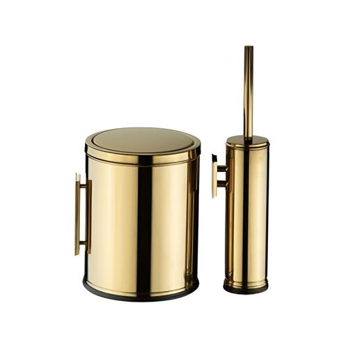 سطل و برس توالت رومانا اسمارت 905W/Shinygolden