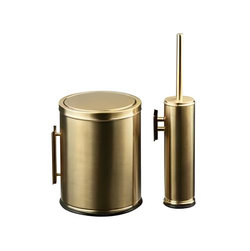سطل و برس توالت رومانا اسمارت 905W/Brushgolden