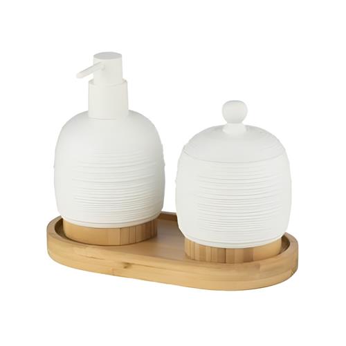 ست اکسسوری 3 تکه رزین اسمارت AD-269B/WH