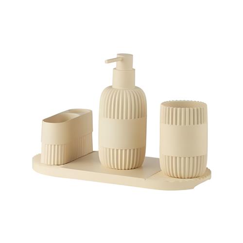ست اکسسوری 4 تکه رزین اسمارت AD-254A/Cream