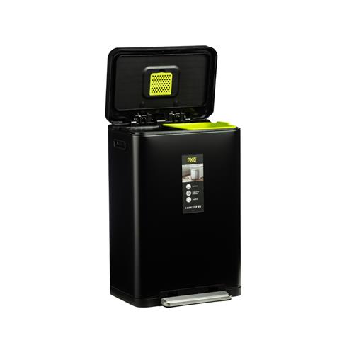 سطل دو مخزنه مستطیلی پرو اکو E2368MP-BL-20L+20L