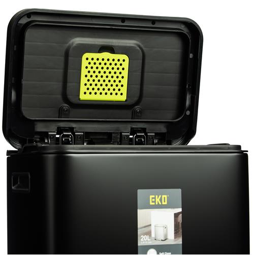 سطل دو مخزنه مستطیلی پرو اکو E2368MP-BL-20L+20L