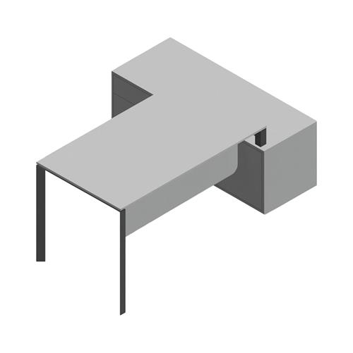 میز مدیریتی تک پایه نظری ورک2 Work2