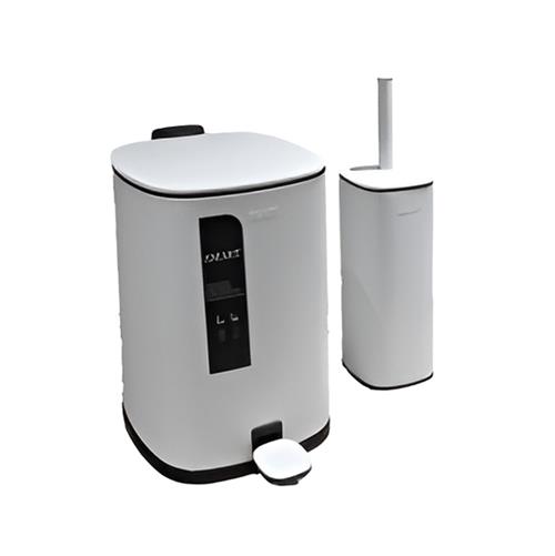سطل و برس توالت ولانو اسمارت S1046/White