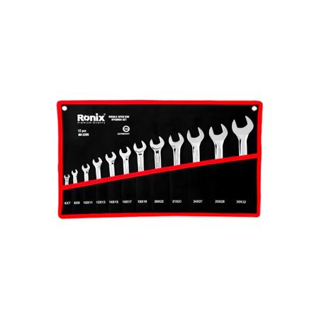 آچار سری 12 عددی دو سر تخت کیفی رونیکس RH-2205