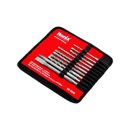 ست مته و قلم چهار شیار 10 عددی رونیکس RH-5048