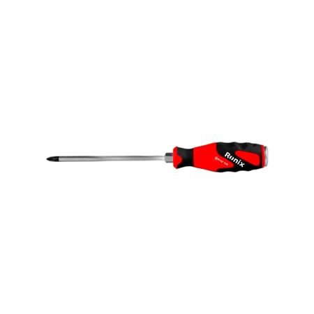 پیچ گوشتی تکی دسته TPR ضربه خور 150×6 چهارسو رونیکس RH-2971
