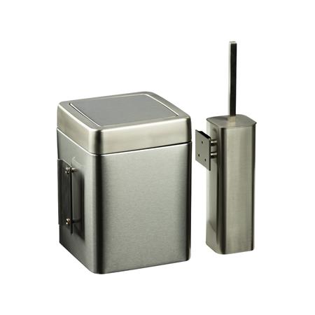 سطل و برس توالت دیواری اسمارت 866W/BN