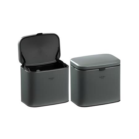 سطل نیلا اسمارت S6605-Mattgrey-4L