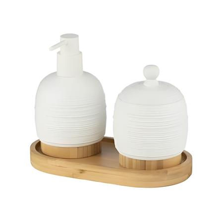 ست اکسسوری 3 تکه رزین اسمارت AD-269B/WH