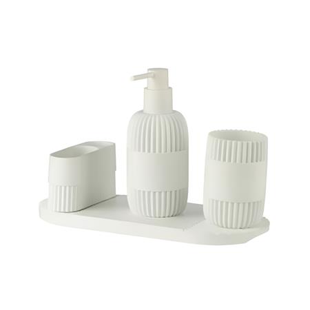 ست اکسسوری 4 تکه رزین اسمارت AD-254B/WH