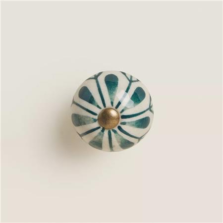 دستگیره کمد گرد گلدار  زاراهوم 6356Green