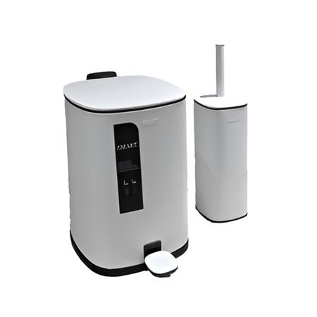 سطل و برس توالت ولانو اسمارت S1046/White